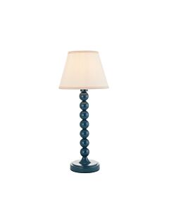 Endon Lighting - Higgledy & Ivy 20cm - 116274 - Blue Vintage White Table Lamp With Shade