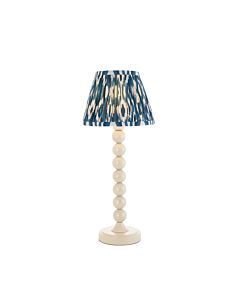 Endon Lighting - Higgledy & Ikat 20cm - 116228 - White Blue Table Lamp With Shade