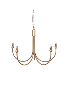 Endon Lighting - Santiago - 112152 - Aged Brass 5 Light Ceiling Pendant Light