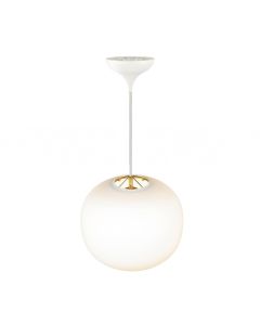 Nordlux - Navone - 2220433001 - White Brushed Brass Opal Glass Ceiling Pendant Light