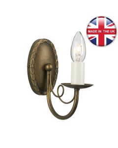 Elstead - Minster MN1-BLK-GOLD Wall Light