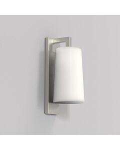 Astro Lighting - Lago - 1297002 & 5019001 - Nickel White Glass IP44 Bathroom Wall Light