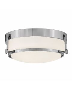 Hinkley Lighting - Harper - HK-HARPER-F-CM - Chrome Opal Glass 3 Light Flush Ceiling Light