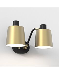 Astro Lighting - Edward - 1441002 & 5013026 - Black Gold 2 Light Reading Wall Light