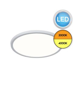 Nordlux - Oja 29 IP54 3000/4000K DIM - 2210656101 - LED Matt White IP54 Flush Ceiling Light