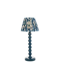 Endon Lighting - Higgledy & Ikat 20cm - 116273 - Blue Table Lamp With Shade