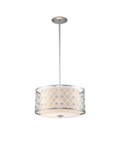 Elstead Lighting - Ziggy - ZIGGY-2P-M-LS - Silver 2 Light Ceiling Pendant Light