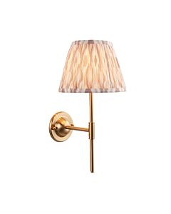 Endon Lighting - Dome T Bar & Ikat 20cm - 115980 - Aged Brass Neutral Wall Light