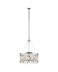 Kichler Lighting - Piper - KL-PIPER-6P-PC - Chrome Clear Crystal Glass 6 Light Chandelier