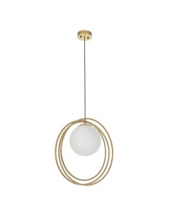 Huntington - Brushed Gold Single Pendant