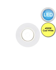 Nordlux - Fremont 1-Kit IP65 4000K - 2310046001 - LED White IP65 Bathroom Recessed Ceiling Downlight