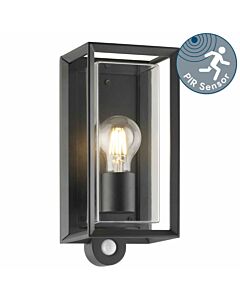 Brandon - Black Motion Sensor Outdoor Wall Light