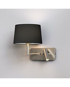 Astro Lighting - Side by Side - 5035004 & 1406014 - Nickel Black Reading Wall Light