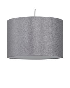 Silvery Grey Glitter 33cm Pendant Lightshade