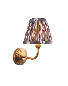 Endon Lighting - Obelisk Arc & Ikat 16cm - 115681 - Aged Brass Grey Wall Light