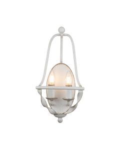 Quoizel Lighting - Bradbury - QZ-BRADBURY2-AWH - Antique White 2 Light Wall Light