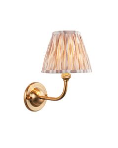 Endon Lighting - Dome Arc & Ikat 16cm - 115601 - Aged Brass Neutral Wall Light