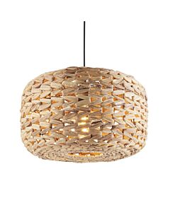 Endon Lighting - Toca - 109207 - Natural Rattan Easy Fit Fabric Pendant Shade