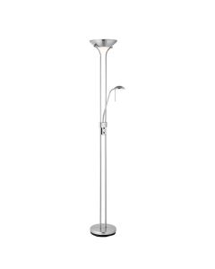 Endon Lighting - Rome - ROME-SC - Chrome Opal Glass Mother & Child Floor Lamp