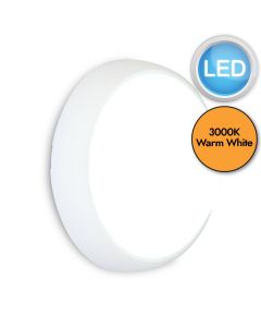 Lutec - Slimline - 6353401331 - LED White Opal IP54 Outdoor Bulkhead Light