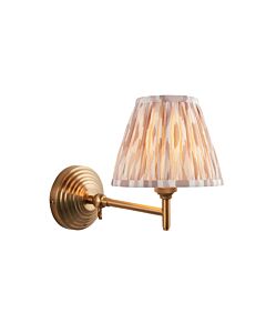 Endon Lighting - Obelisk Fold & Ikat 16cm - 115734 - Aged Brass Neutral Wall Light