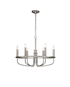 Kichler Lighting - Capitol Hill - KL-CAPITOL-HILL6-BN - Brushed Nickel 6 Light Chandelier