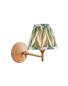 Endon Lighting - Wood Fold & Zigzag 16cm - 115862 - Ash Wood Green Wall Light