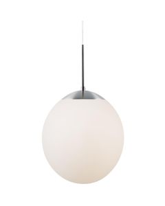 Nordlux - Cafe 30 - 39583001 - Brushed Chrome Opal Glass Ceiling Pendant Light