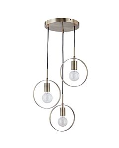 Hailey - Brushed Gold Cluster 3 Light