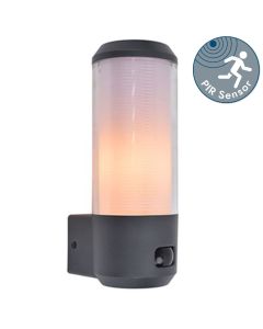 Lutec - Heros - 5288202118 - Dark Grey Opal IP44 Outdoor Sensor Wall Light