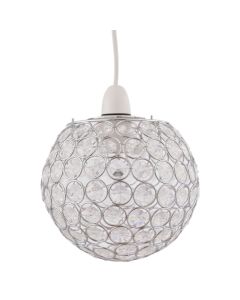 Clear Jewelled Globe Light Shade