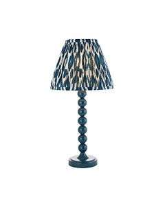 Endon Lighting - Higgledy & Ikat 25cm - 114721 - Blue Table Lamp With Shade