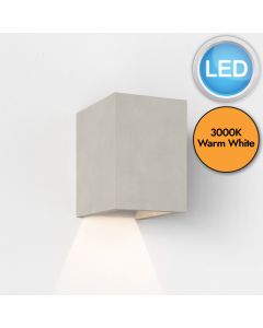 Astro Lighting - Oslo 120 LED 1298019 - Coastal IP65 Concrete Wall Light