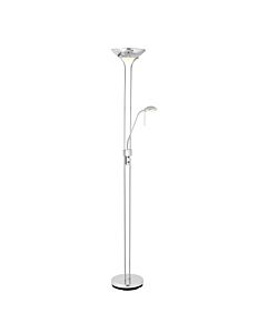 Endon Lighting - Rome - ROME-CH - Chrome Opal Glass Mother & Child Floor Lamp