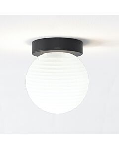 Astro Lighting - Tacoma - 5036004 & 1429027 - Black Opal Glass IP44 Bathroom Ceiling Flush Light