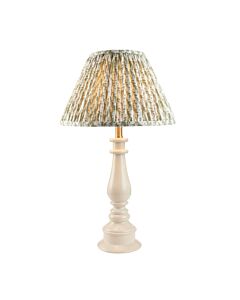 Endon Lighting - Myrtle & Leaf 30cm - 114953 - White Warm Brass Green Table Lamp With Shade