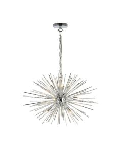 Endon Lighting - Lena - 76350 - Chrome 9 Light Ceiling Pendant Light