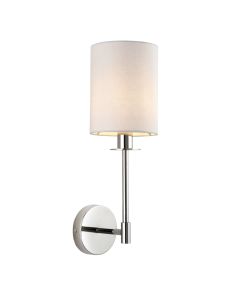 Obrien - Nickel Vintage White Wall Light