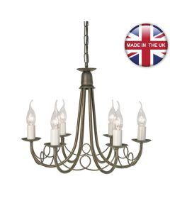 Elstead - Minster MN6-BLK-GOLD Chandelier