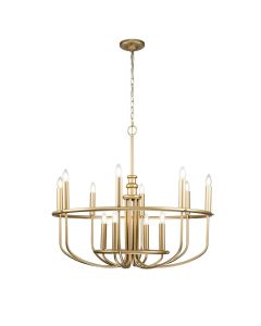 Kichler Lighting - Capitol Hill - KL-CAPITOL-HILL12-PNBR - Natural Brass 12 Light Chandelier