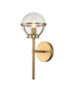 Hinkley Lighting - Hollis - HK-HOLLIS1-C-HB-BATH - Heritage Brass Clear Seeded Glass IP44 Bathroom Wall Light