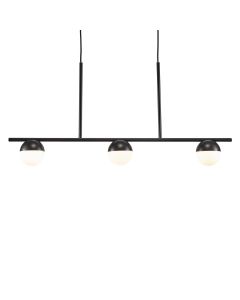 Nordlux - Contina - 2010953003 - Black Opal Glass 3 Light Bar Ceiling Pendant Light