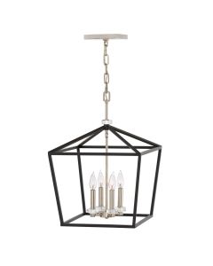 Quintiesse - Stinson - QN-STINSON-4P-L-BK - Black Nickel 4 Light Ceiling Pendant Light