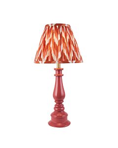 Endon Lighting - Myrtle & Zigzag 25cm - 116362 - Pink Warm Brass Orange Table Lamp With Shade