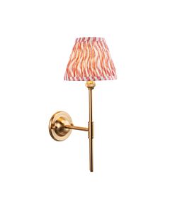 Endon Lighting - Dome T Bar & Ripple 16cm - 115613 - Aged Brass Pink Wall Light