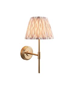 Endon Lighting - Step T Bar & Ikat 20cm - 116070 - Aged Brass Neutral Wall Light