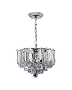 Endon Lighting - Fargo - FARGO-12CH - Chrome Clear 3 Light Ceiling Pendant Light