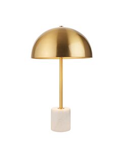 Bert - Aged Brass White Marble Table Lamp