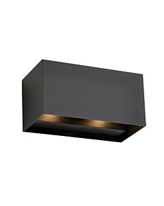 Saxby Lighting - Glover - 120374 - LED Black Clear Glass 2 Light IP65 Outdoor Wall Washer Light