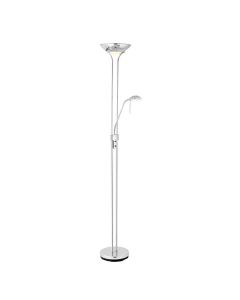 Endon Lighting - Rome - ROME-CH - Chrome Opal Glass Mother & Child Floor Lamp